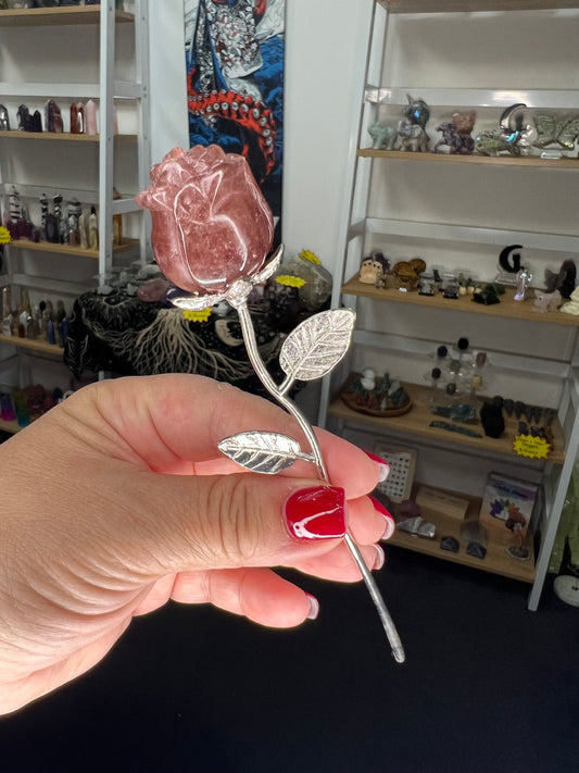 Strawberry Quartz Forever Rose