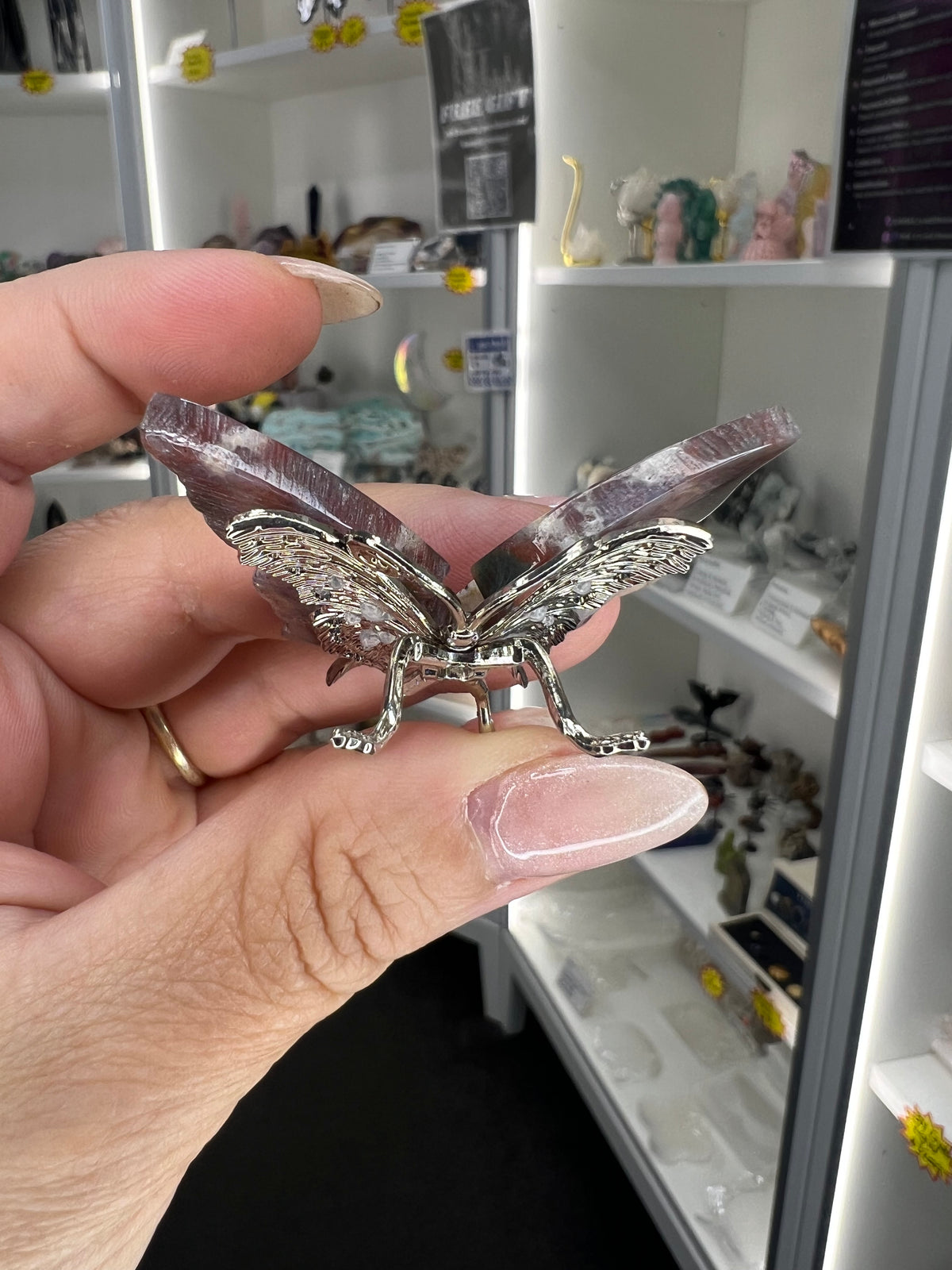 Mexican Lace Agate Butterfly