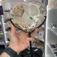 Pink Amethyst Heart on Stand