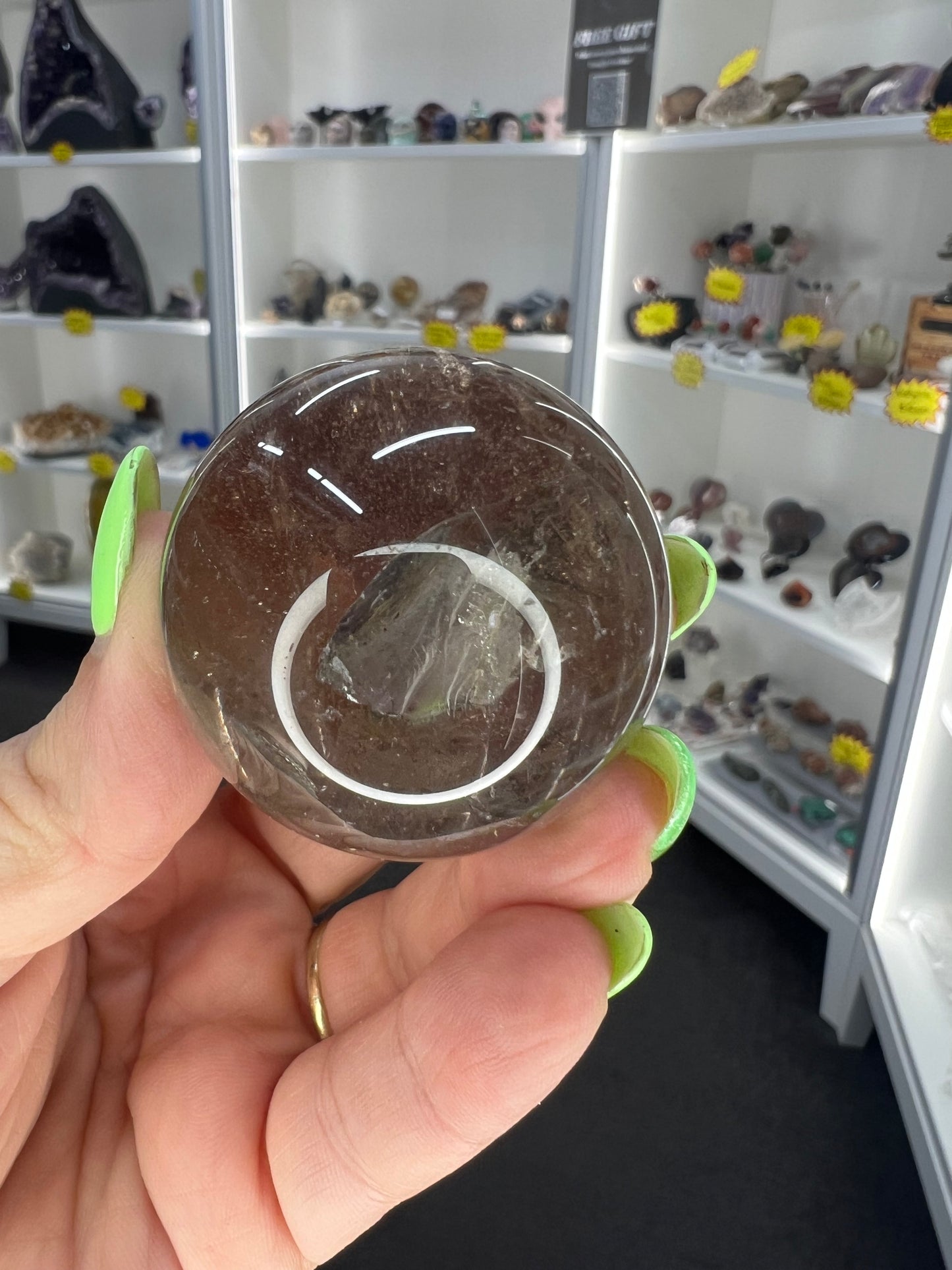 Smoky Quartz Sphere on Stand