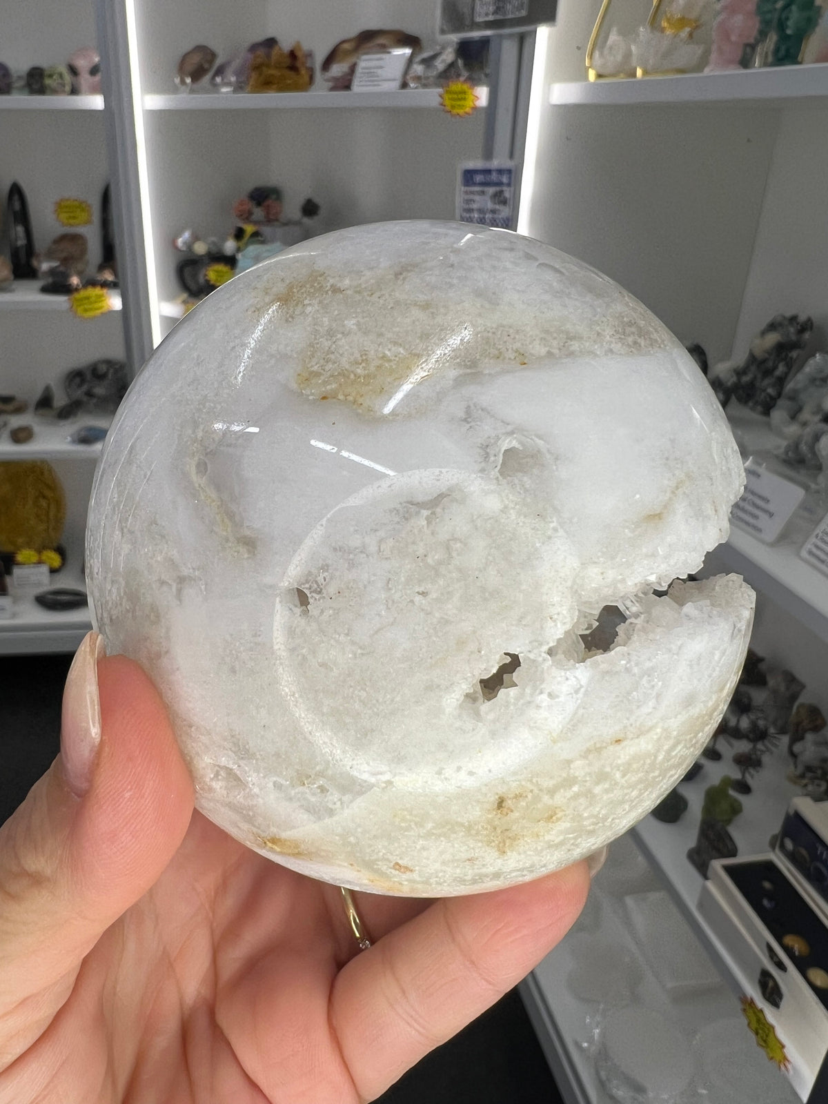 Moroccan Geode Sphere with Stand
