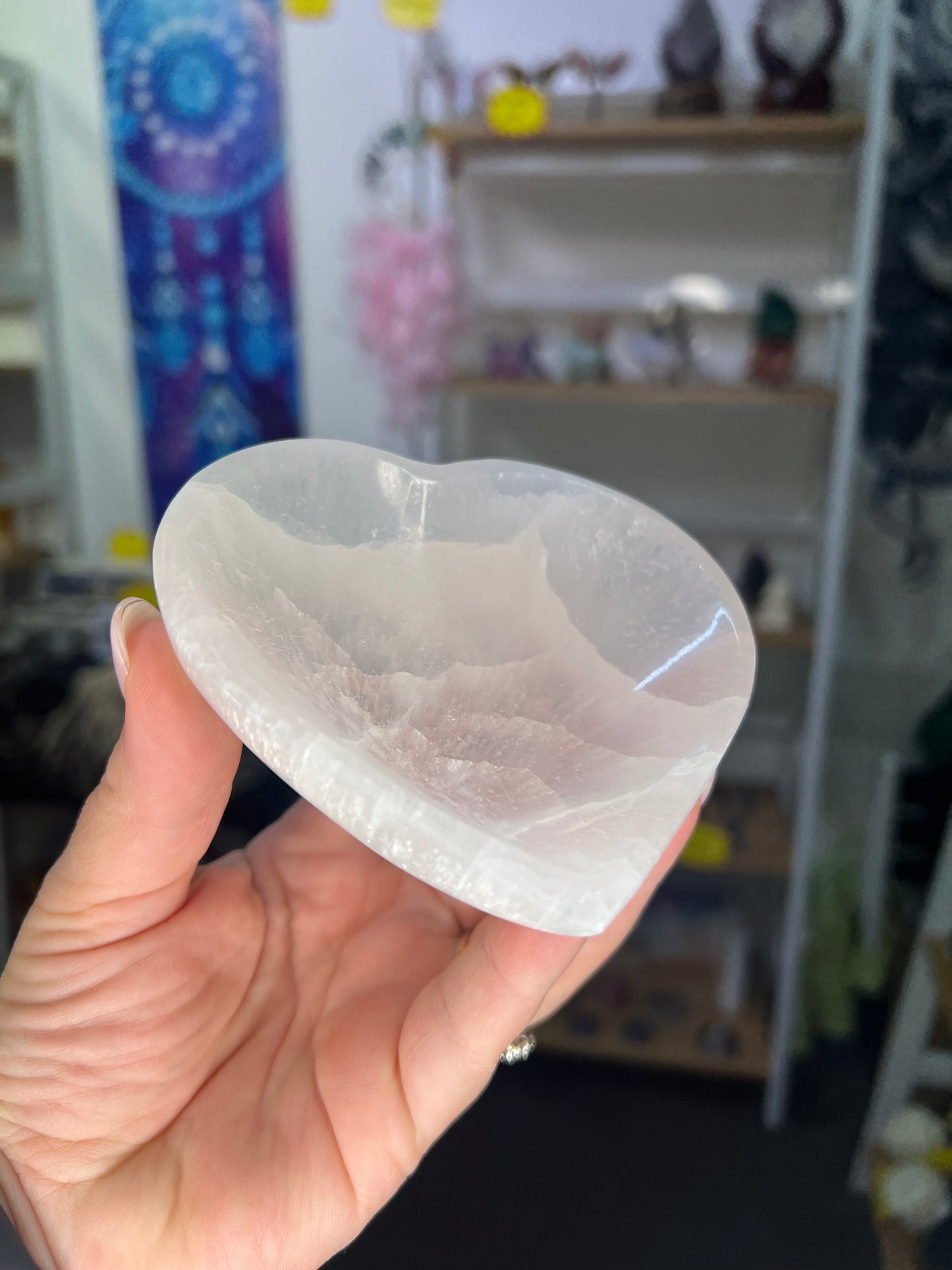 Selenite Heart Bowl