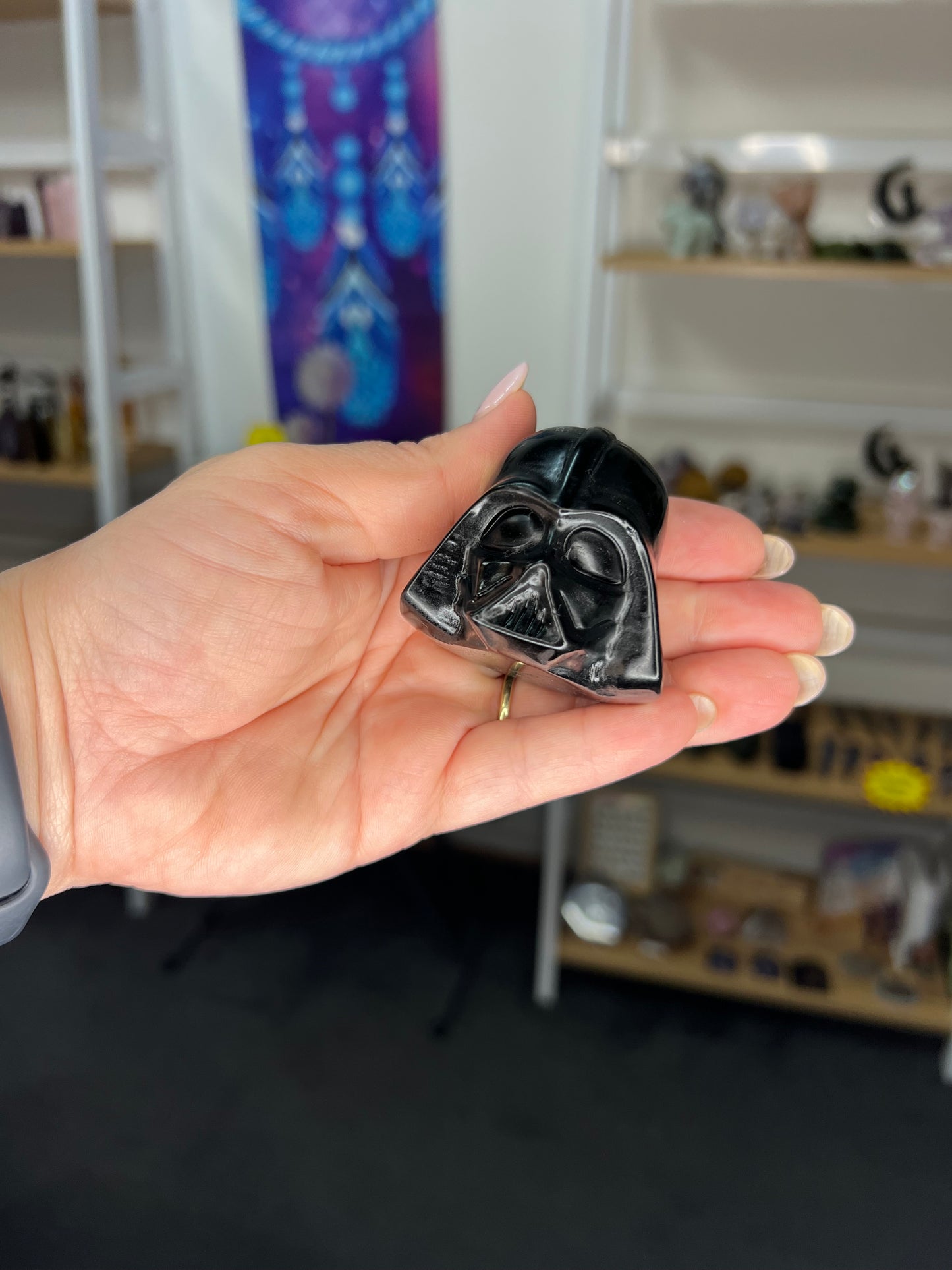 Black Obsidian Darth Vader Head