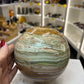 Green Onyx Sphere on Stand