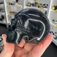 Black Fluorite Skull (UV Reactive)