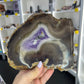 Amethyst / Agate Slab on Stand
