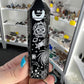 Black Obsidian with Silver Pattern Tower