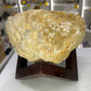 Quartz Geode on Timber Stand