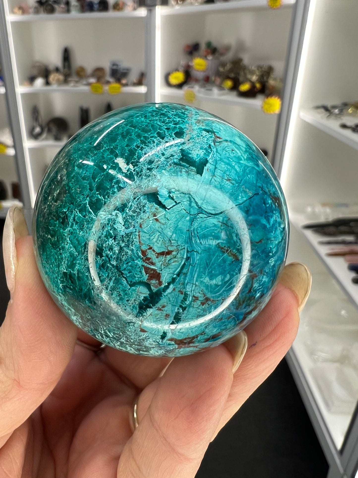 Phoenix Turquoise Sphere on Stand