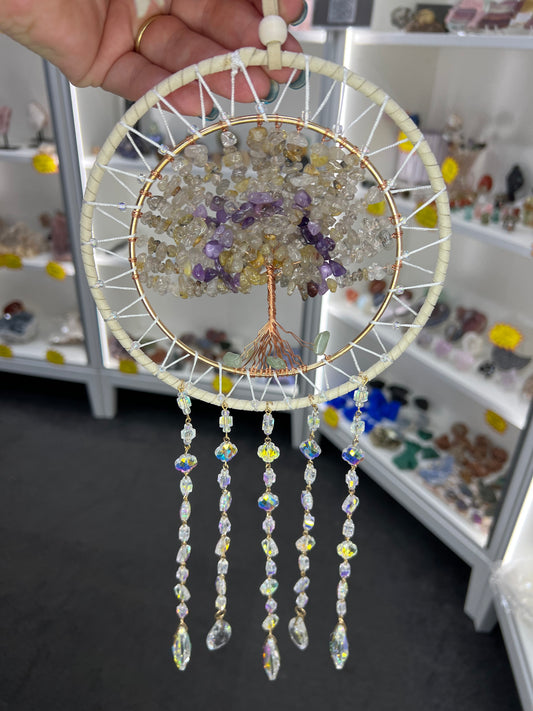 Crystal Tree of Life Suncatcher