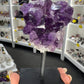 Amethyst Cluster Specimen on Stand