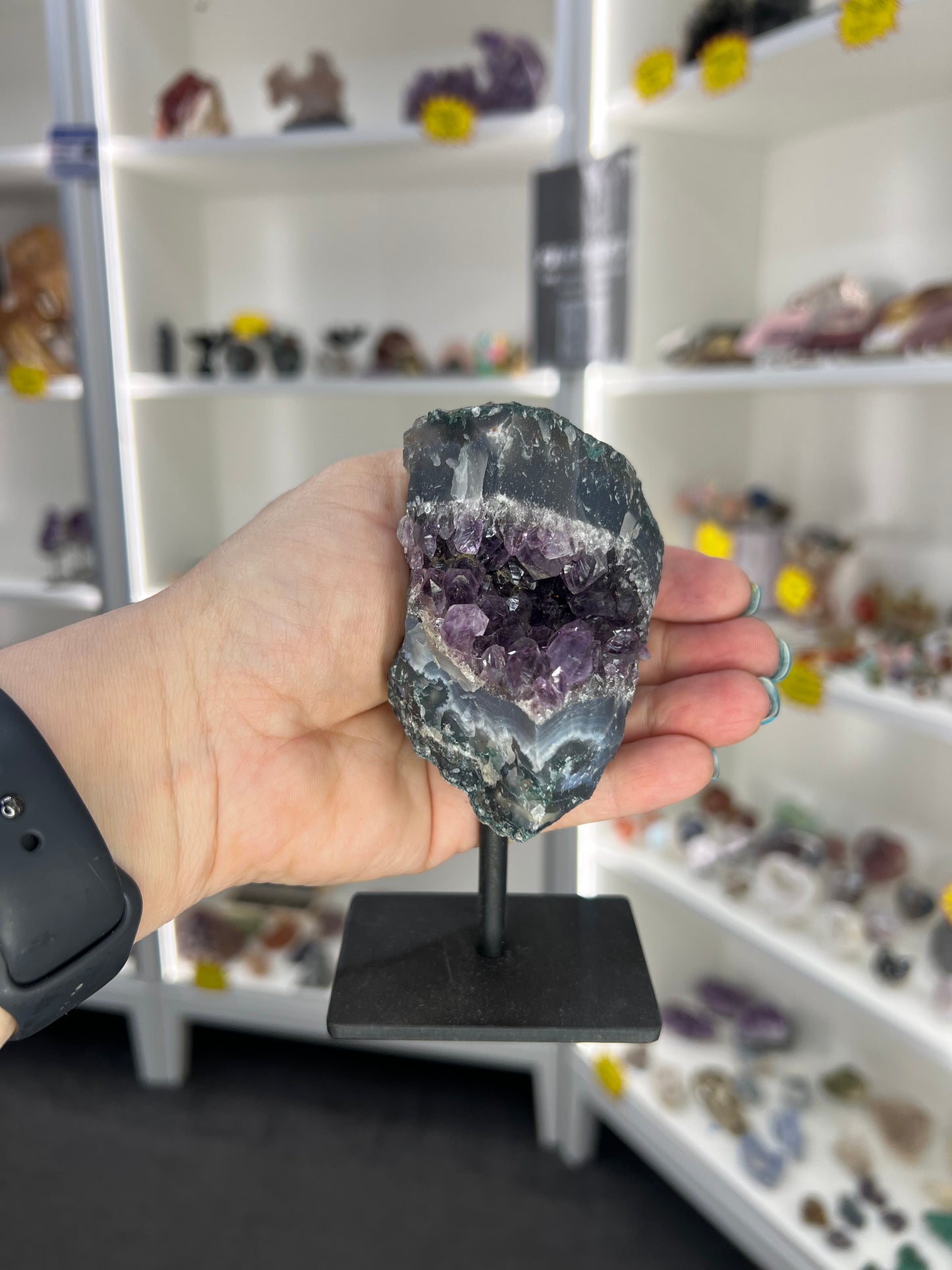 Amethyst Cluster on Stand