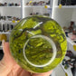 Green Opal Sphere on Stand