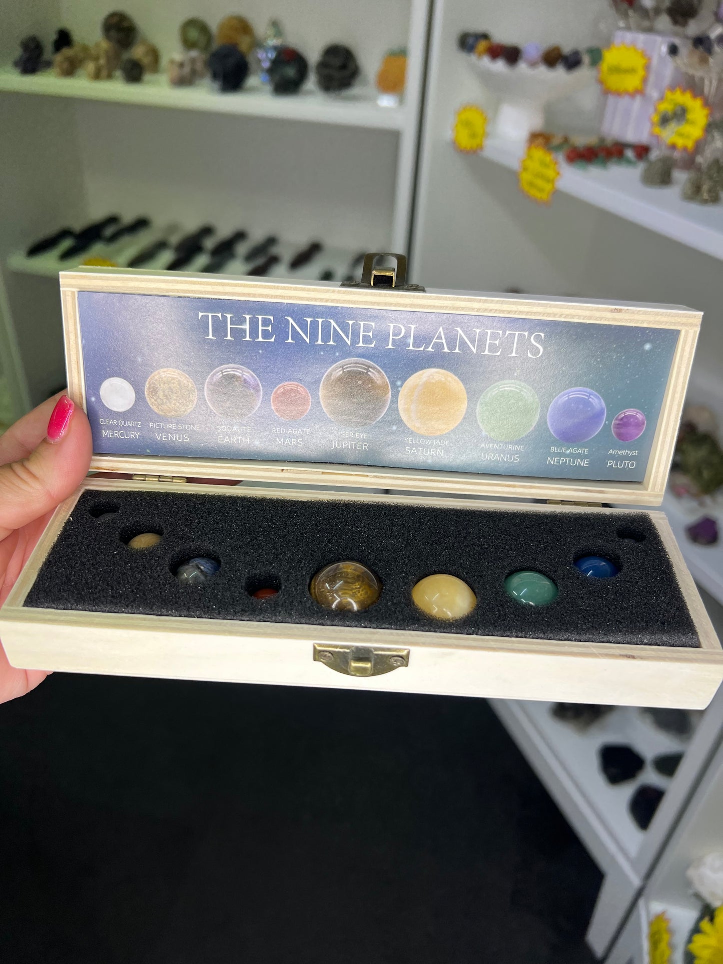 Crystal 9 Planet Box
