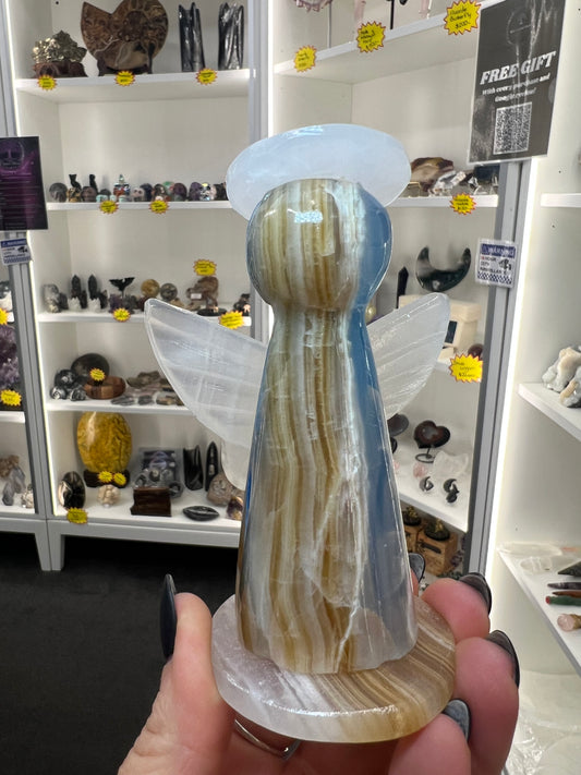 Blue Onyx Angel (Dyed)