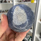 Blue Coral Jade Sphere on Stand