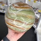Green Onyx Sphere with Stand