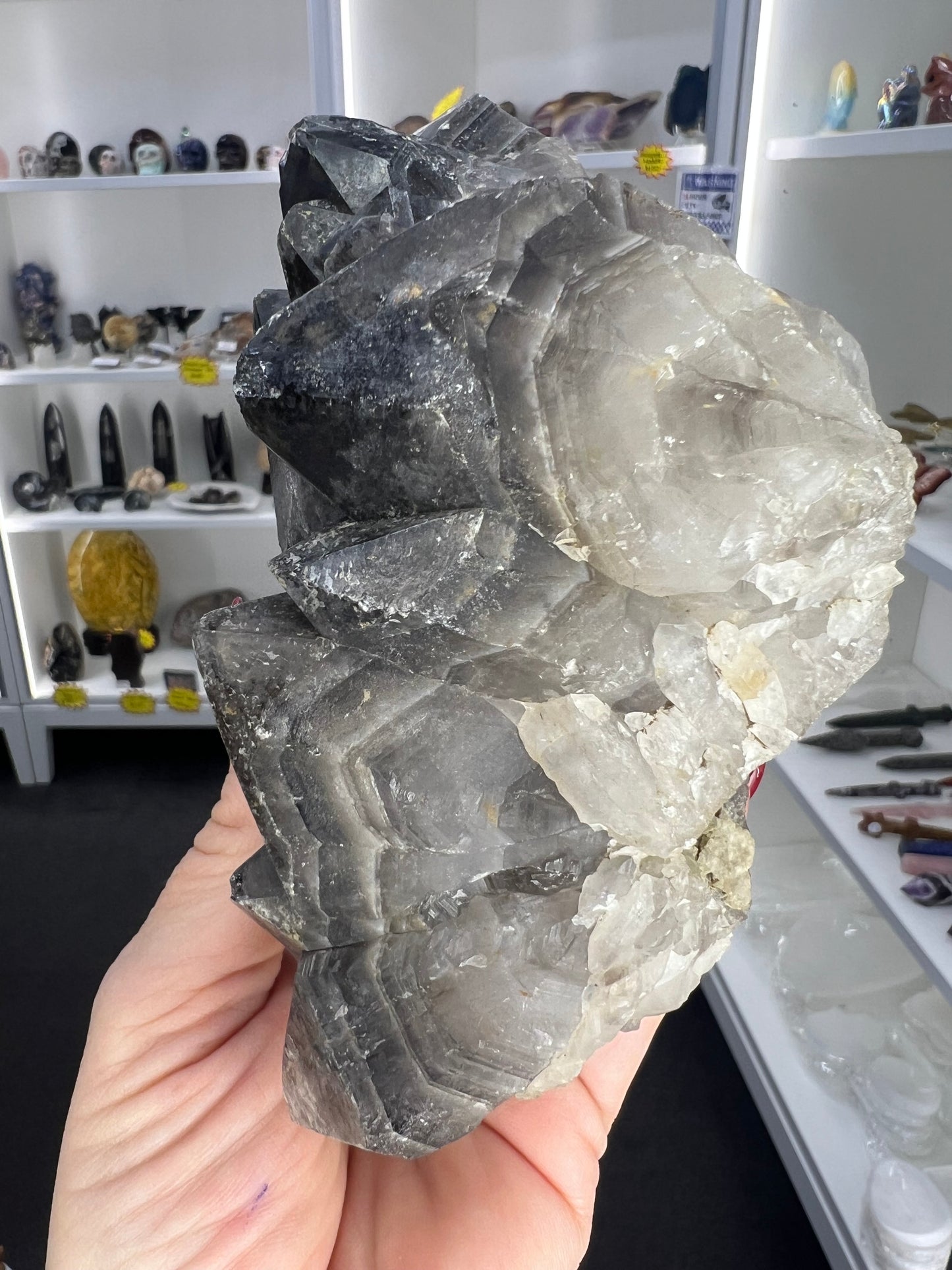 Black Quartz Cluster