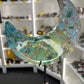 Ocean Jasper Moon on Stand