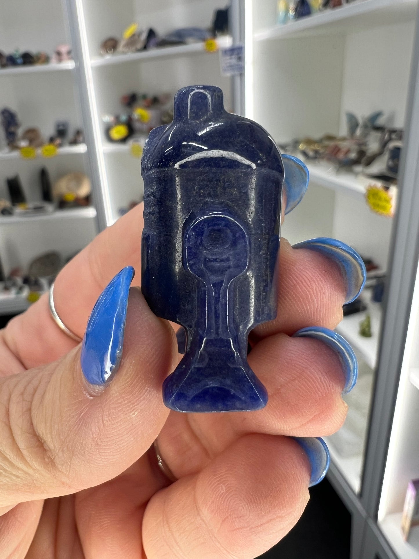 Blue Aventurine Character Carving