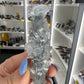 Apophyllite on Blue Chalcedony