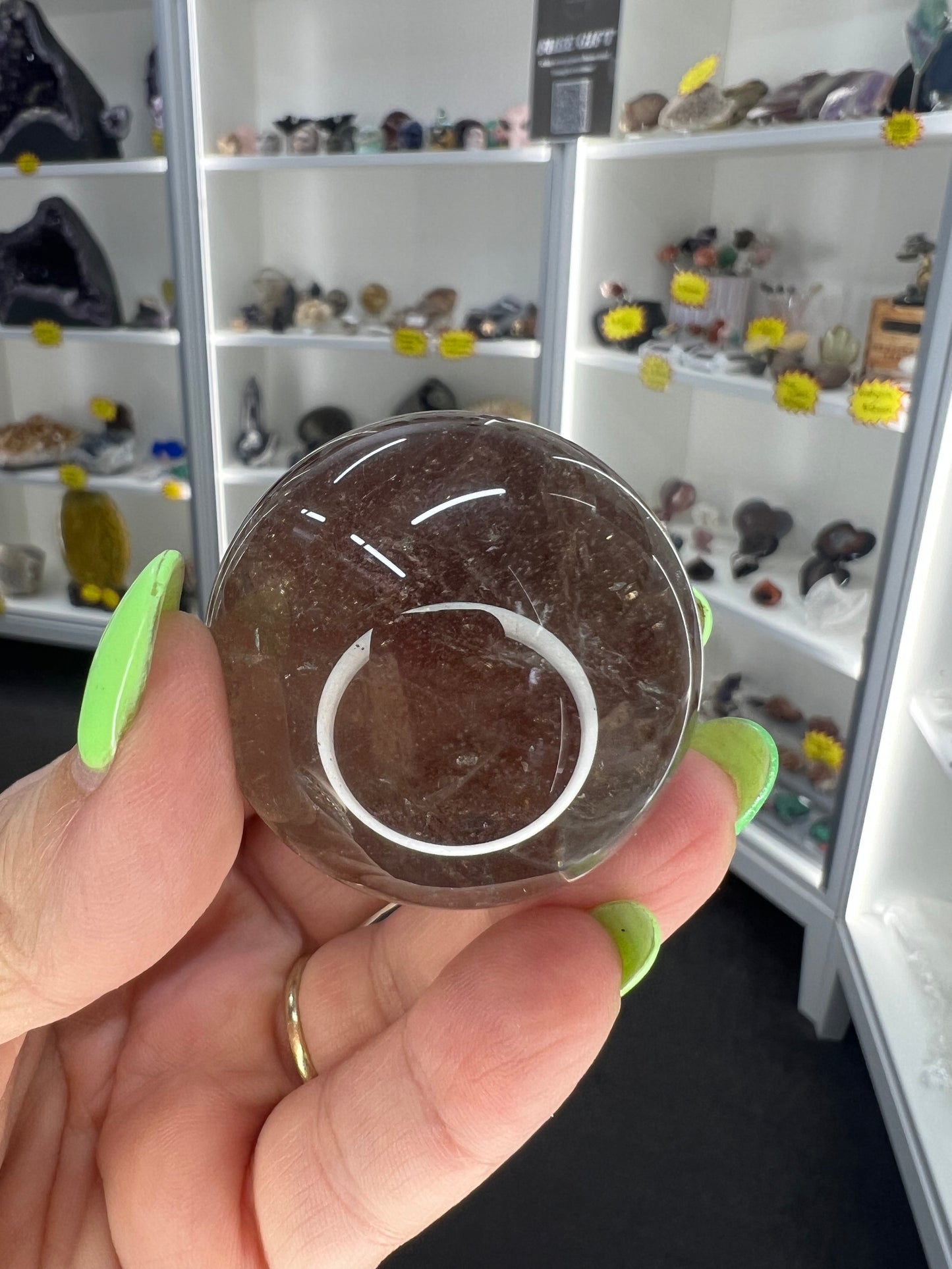 Smoky Quartz Sphere on Stand