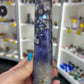 Blue Flower Agate Tower