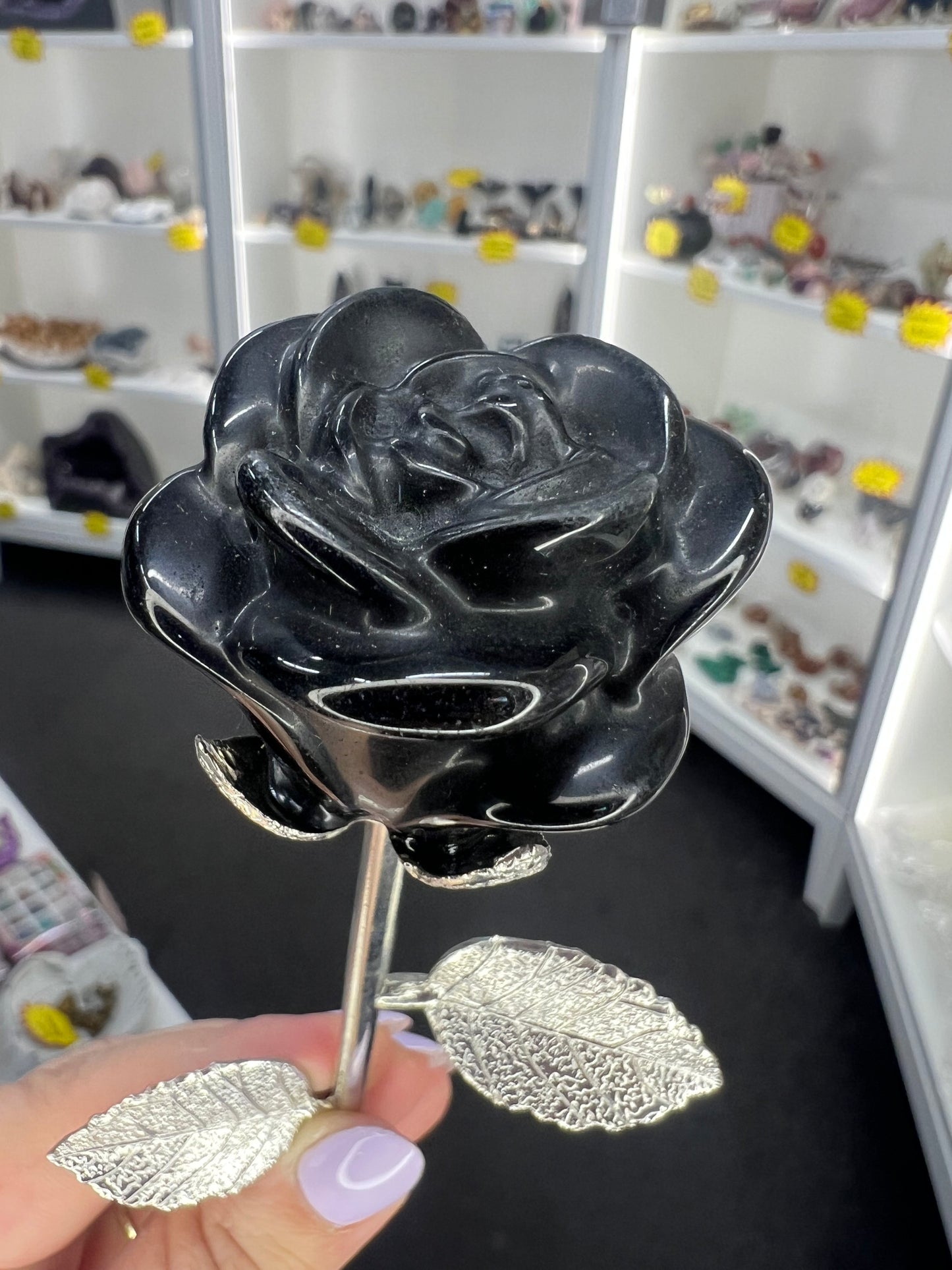 Black Obsidian Forever Rose