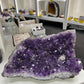 Amethyst Cluster with Calcite