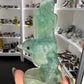 Fluorite Mermaid on Dolphin