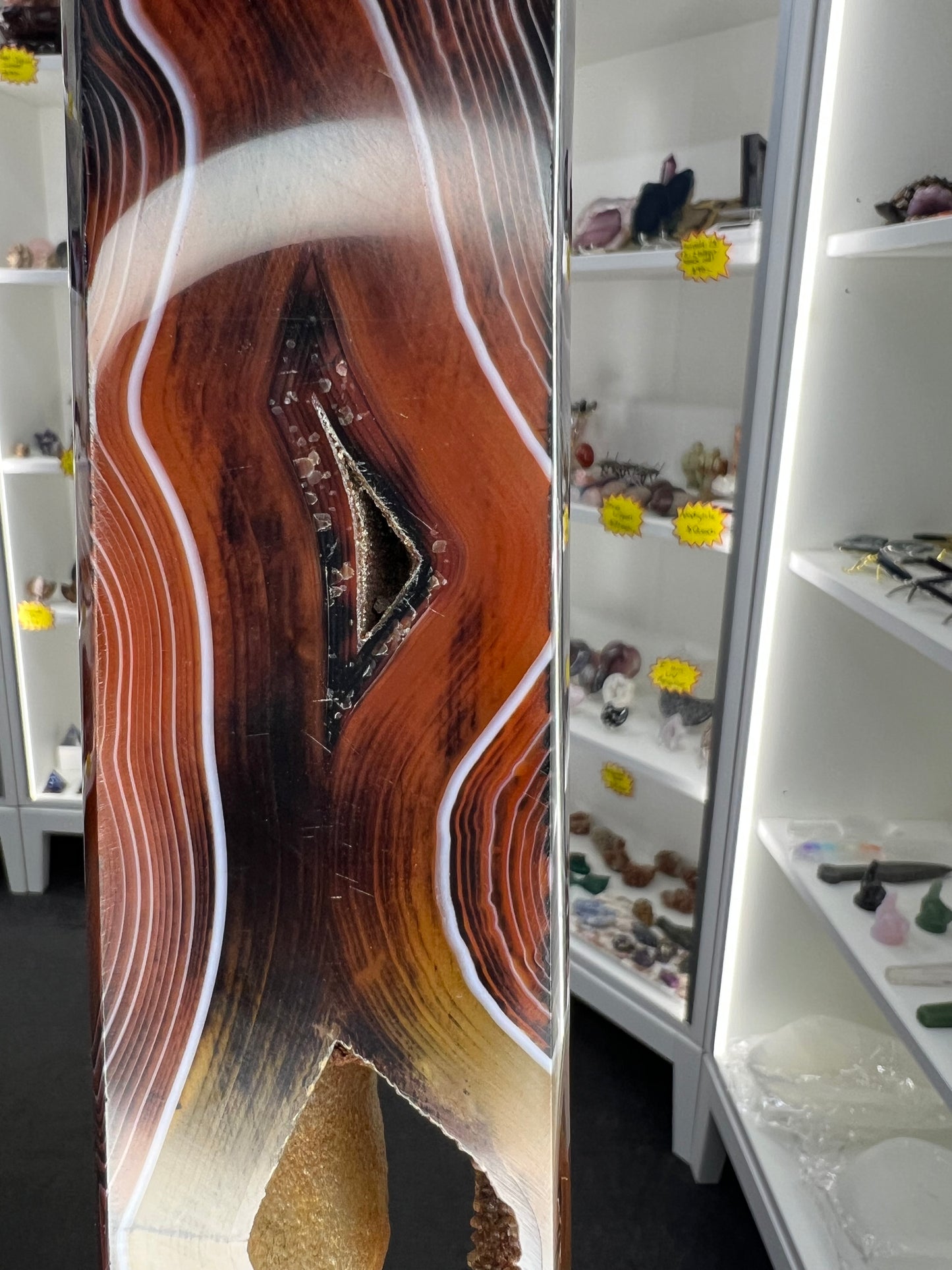 Huge Sardonyx Druzy Tower