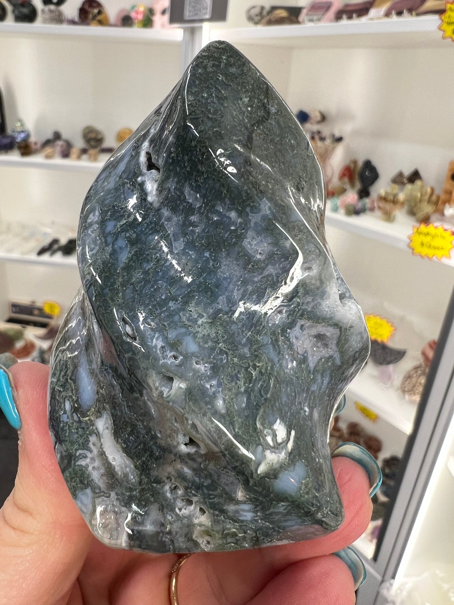 Moss Agate Flame