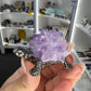 Amethyst Cluster on Grey Turtle