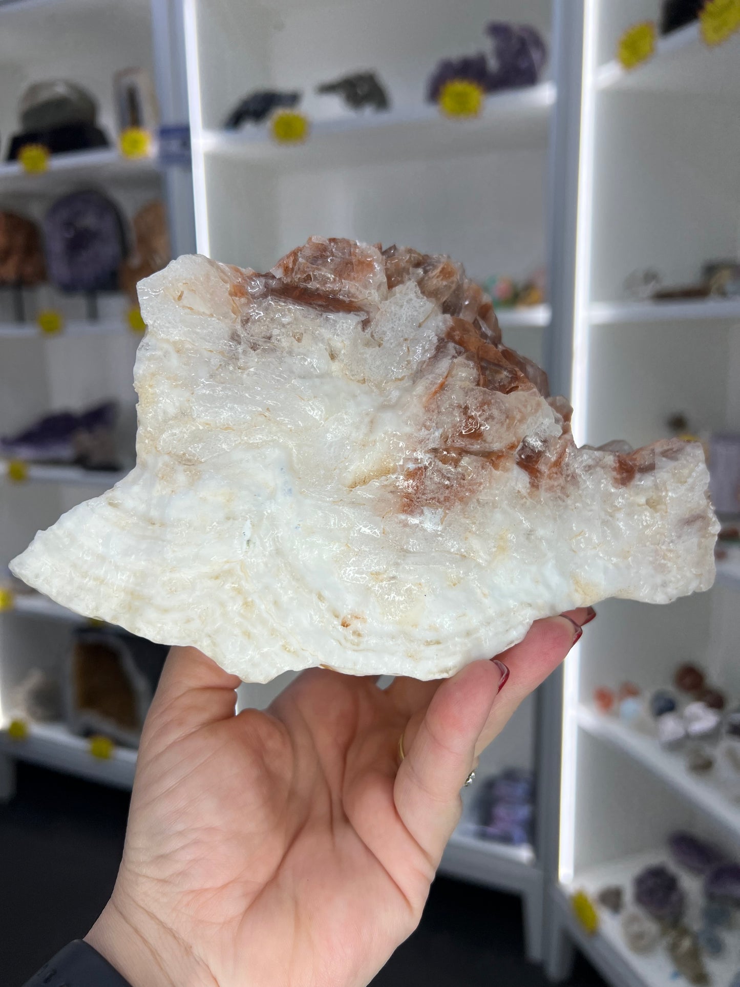 Rainbow Calcite Cluster