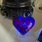 Black Fluorite Heart (UV Reactive)