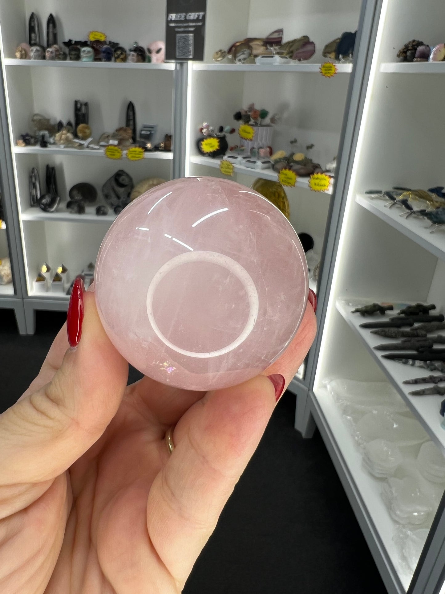 Rose Quartz Sphere with Stand