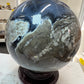 Huge Volcano Agate Sphere on Stand (UV Reactive)