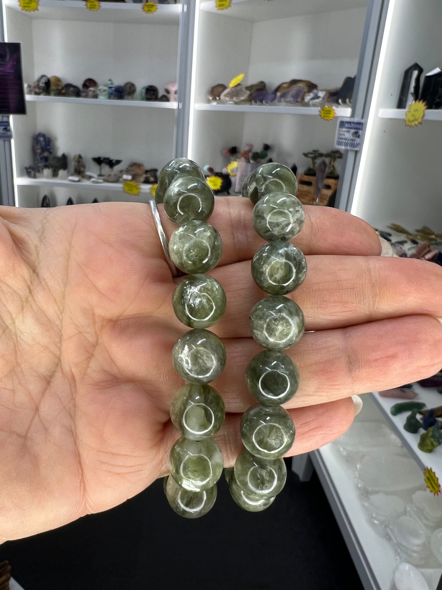 Green Mica 11mm Bracelet