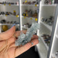 Apophyllite on Blue Chalcedony