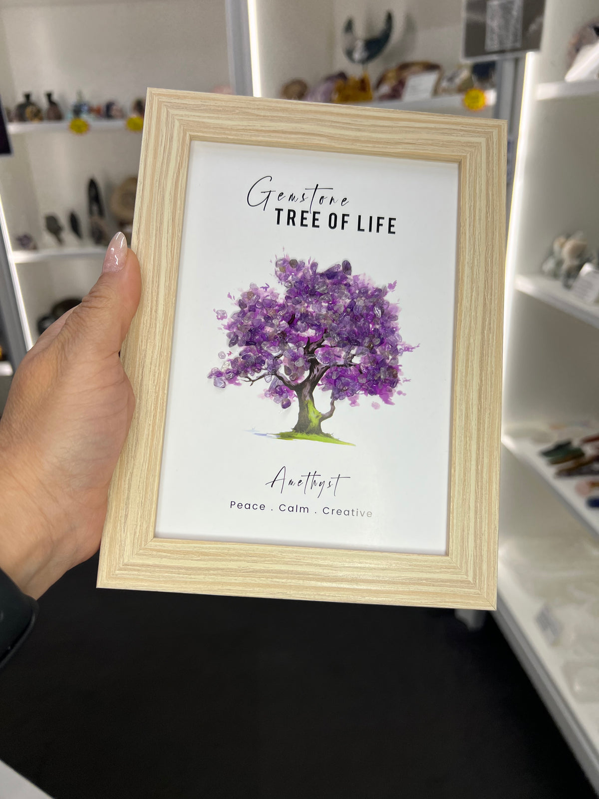 Amethyst Chip Tree Frame