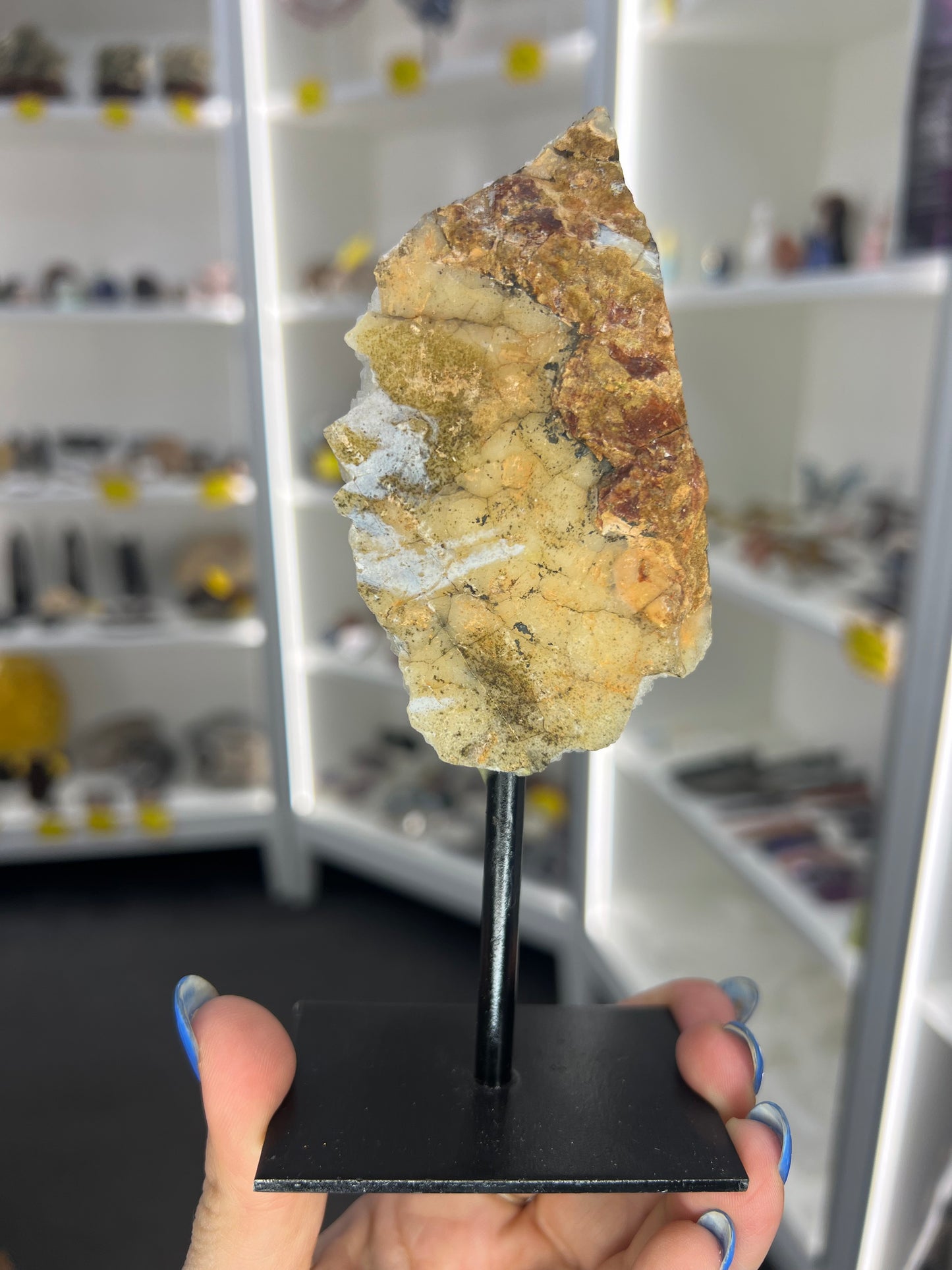Citrine Cluster Specimen on Stand