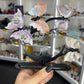 Amethyst / Pink Agate / Flower Agate Butterflies with Yoga Lady