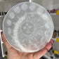 Selenite Sun & Moon Charging Plate
