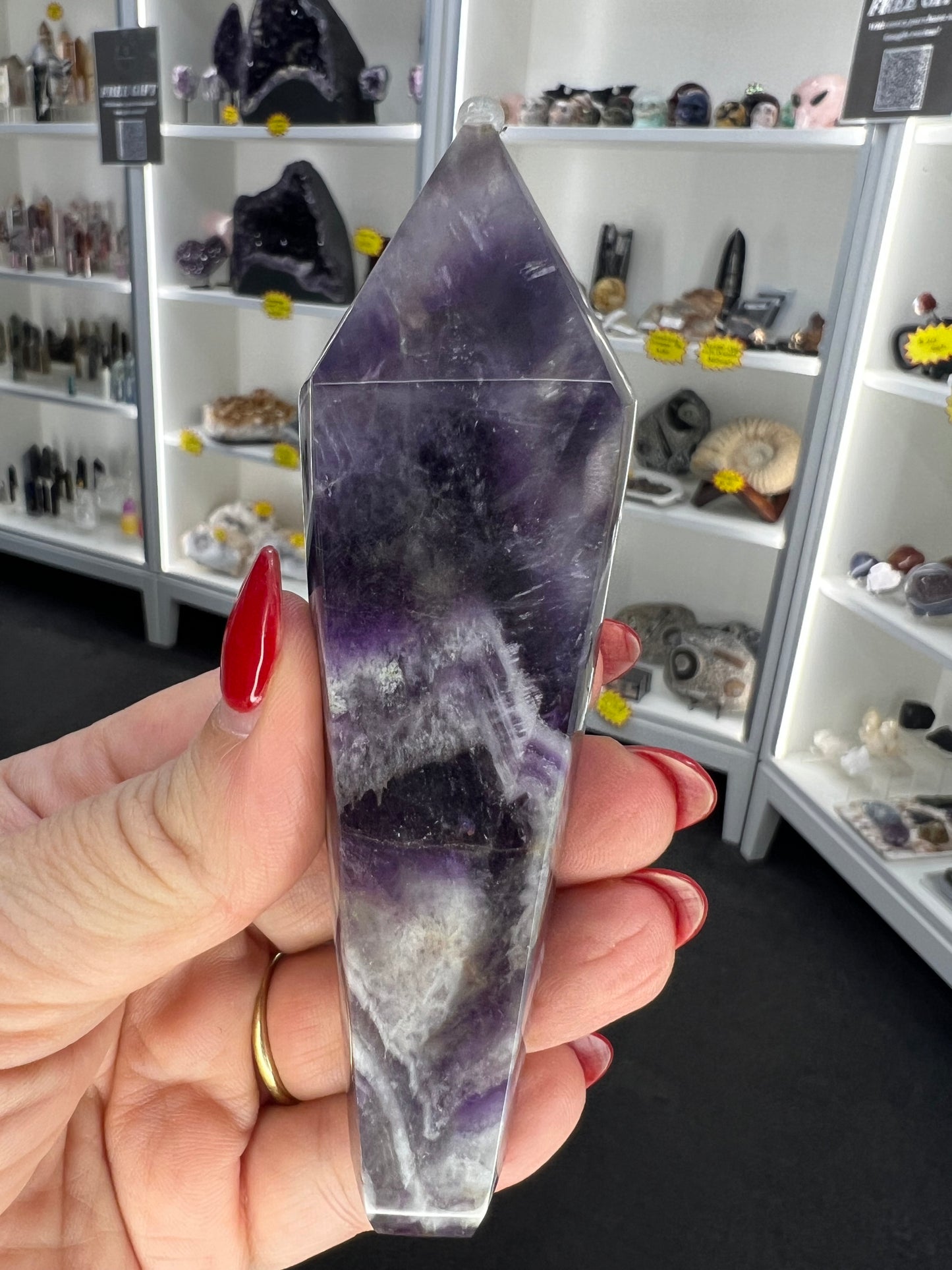 Chevron / Dream Amethyst Pipe