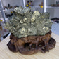 Pyrite Specimen on Custom Stand