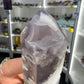 Black Flower Agate Tower
