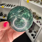 Green Mica Sphere with Stand