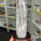 Clear Quartz Double Point Tower on Stand