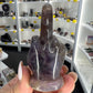 Chevron / Dream Amethyst Middle Finger
