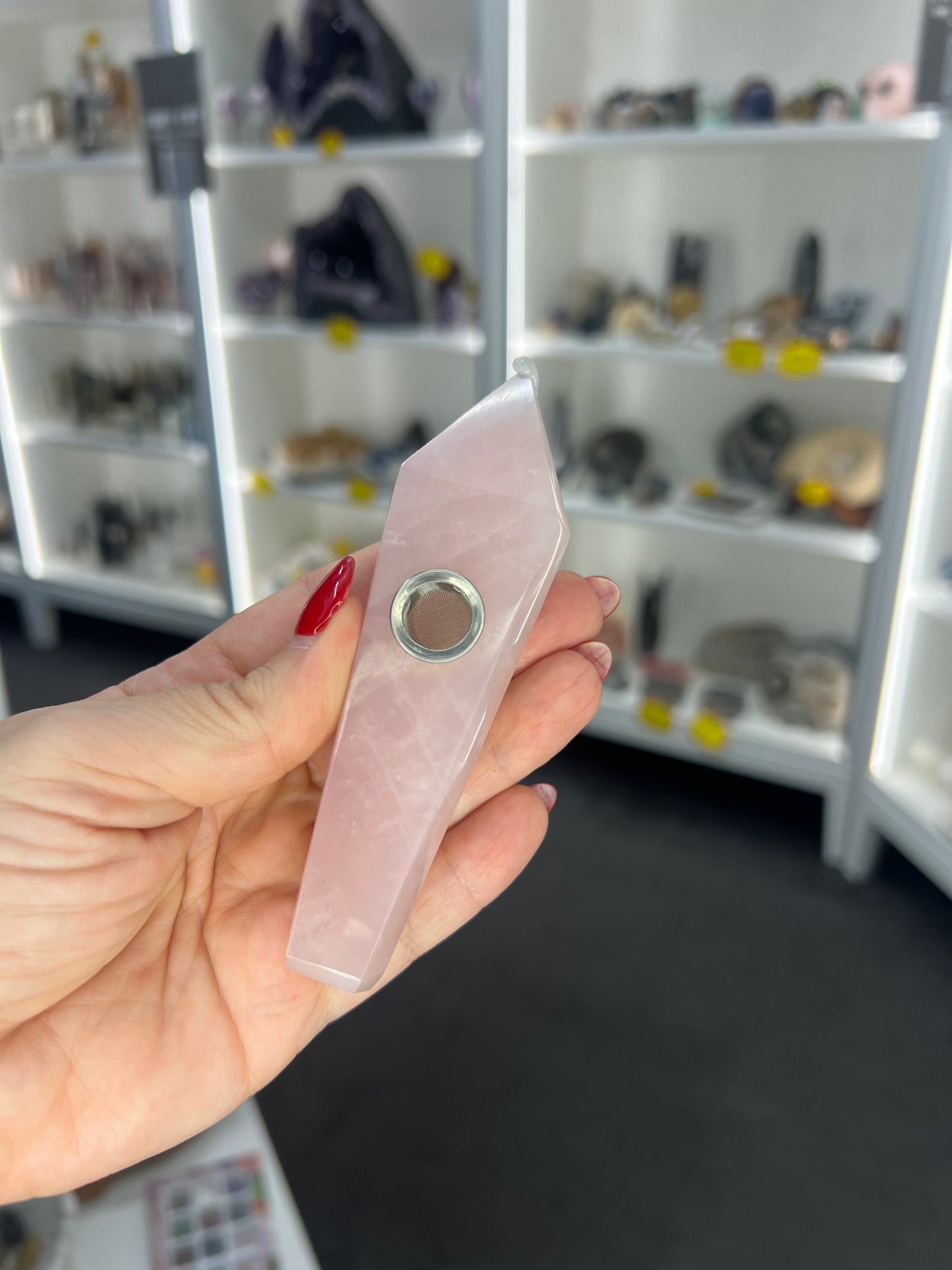 Rose Quartz Pipe
